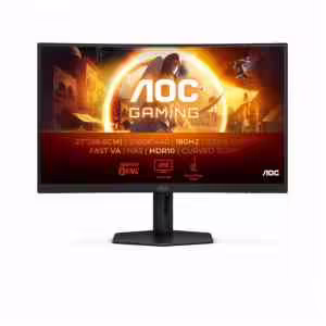 AOC G4 Series CQ27G4X | 68,6 cm (27") | 2560x1440 | 180Hz | Fast-VA | 1ms | 2xHDMI DisplayPort | sRGB127,83% | AdaptiveSync | Ukrivljen Gaming Monitor