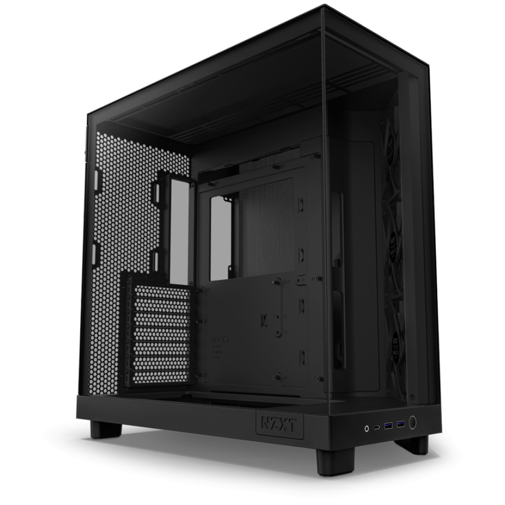 Nzxt h6 flow | midiatx | črna | računalniško ohišje 1 Ohišje nzxt h6 flow midiatx – črna komponentko