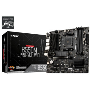 MSI B550M PRO-VDH | AM4 | WIFI | Bluetooth | Micro-ATX | 2xM.2 | VGA | HDMI DisplayPort | Matična Plošča