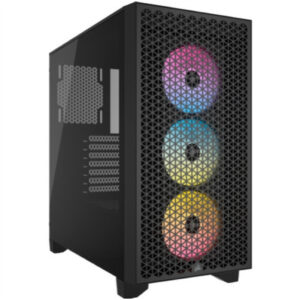 Corsair 3000D | Kaljeno Steklo | MidiATX | Črna RGB | Računalniško Ohišje