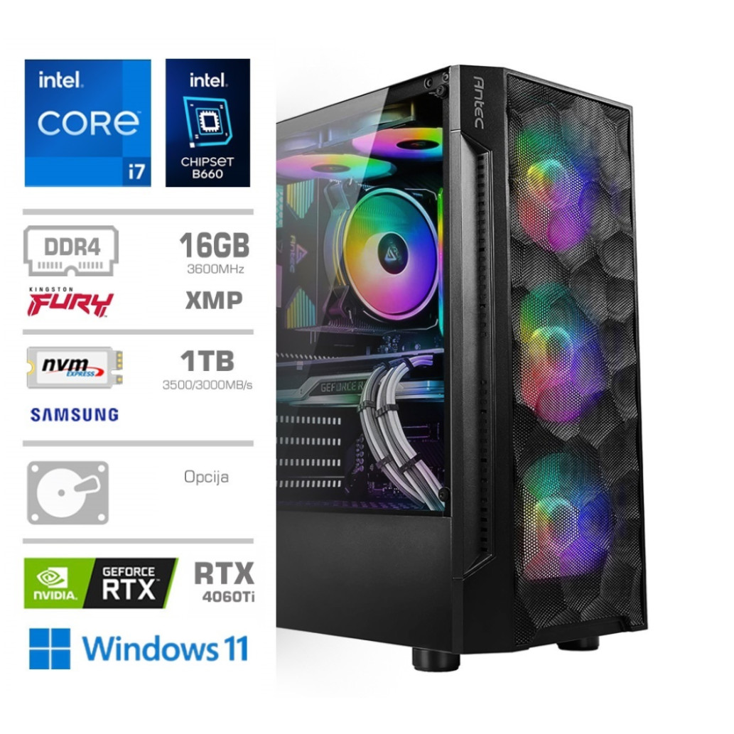 Računalnik mega twr s7 i7-12700f | rtx 4060 ti 8gb | 16gb | 1tb | 750w | win11pro | rgb | gaming računalnik 1 Računalnik mega twr s7 i7-12700f/rtx4060ti-8gb/16gb/1tb/750w/win11pro rgb komponentko