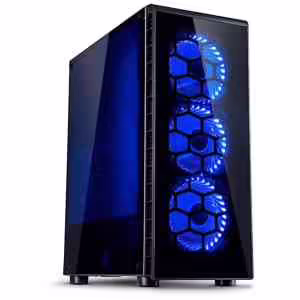 INTER-TECH CXC2 | Midi ATX | 1xUSB3.0 | 2xUSB2,0 | BlueLED ventilatorji | Kaljeno steklo | 88881292 | Računalniško ohišje