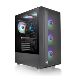 Thermaltake S200 TG | MidiATX | Kaljeno Steklo | Črna ARGB | Računalniško Ohišje
