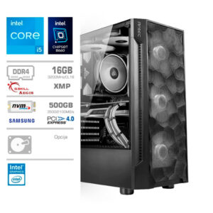 Računalnik MEGA TWR S7 i5-12400 | Intel 730 | 16GB | 500GB | 750W | Brez OS | RGB | Gaming Računalnik
