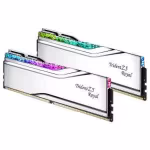 G.Skill RGB Trident Z5 Royal | DDR5 | 64GB KIT (2x32GB) | 6400MHz | CL32 | XMP3.0 | 1,4V | Srebrna | F5-6400J3239G32GX2-TR5S | RAM Pomnilnik