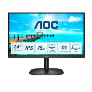 Monitor AOC 24B2XD | 60,5 cm (23,8") | 1920x1080 | 75Hz | IPS | 4ms | VGA DVI | 3H | AdaptiveSync | NTSC72% | Poslovni Monitor