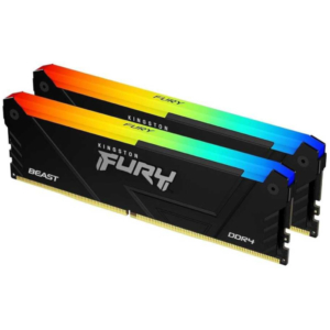 Kingston FURY Beast RGB KF436C17BB2AK2/16 | 16GB (2x8GB) DDR4-3600 CL17 | XMP 2.0 1,35V Črn | RAM Pomnilnik