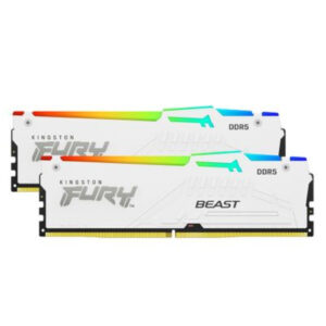 Kingston Kingston RGB Fury Beast 32GB | DDR5 | 5600MHz | CL40 KIT (2x16GB) | XMP3.0 | Bela | KF556C40BWAK2-32 | Spomin