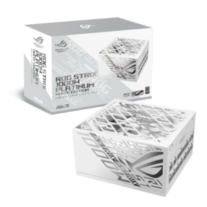 Asus ROG STRIX 1000W Platinum White Edition | 80 Plus Platinum | ATX 3.1 PCIe 5.1 | Modularen | Bel Napajalnik
