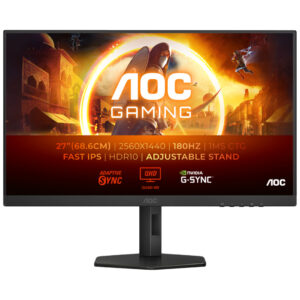 AOC Q27G4XF G4 Series | 27 Palčni QHD 180Hz Fast IPS | 0,5ms | AdaptiveSync | G-Sync Compatible | HDR10 Gaming Monitor