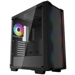 Deepcool CC560 V2 | MidiATX | Črna ARGB | Računalniško Ohišje