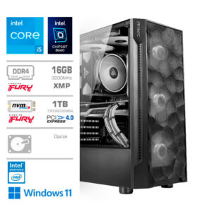 Računalnik MEGA TWR S7 i5-12400 | Intel 730 | 16GB | 1TB | 750W | Win11Home | RGB | Računalnik