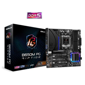 AsRock B650M PG Riptide | AM5 | microATX | HDMI DisplayPort | Matična Plošča