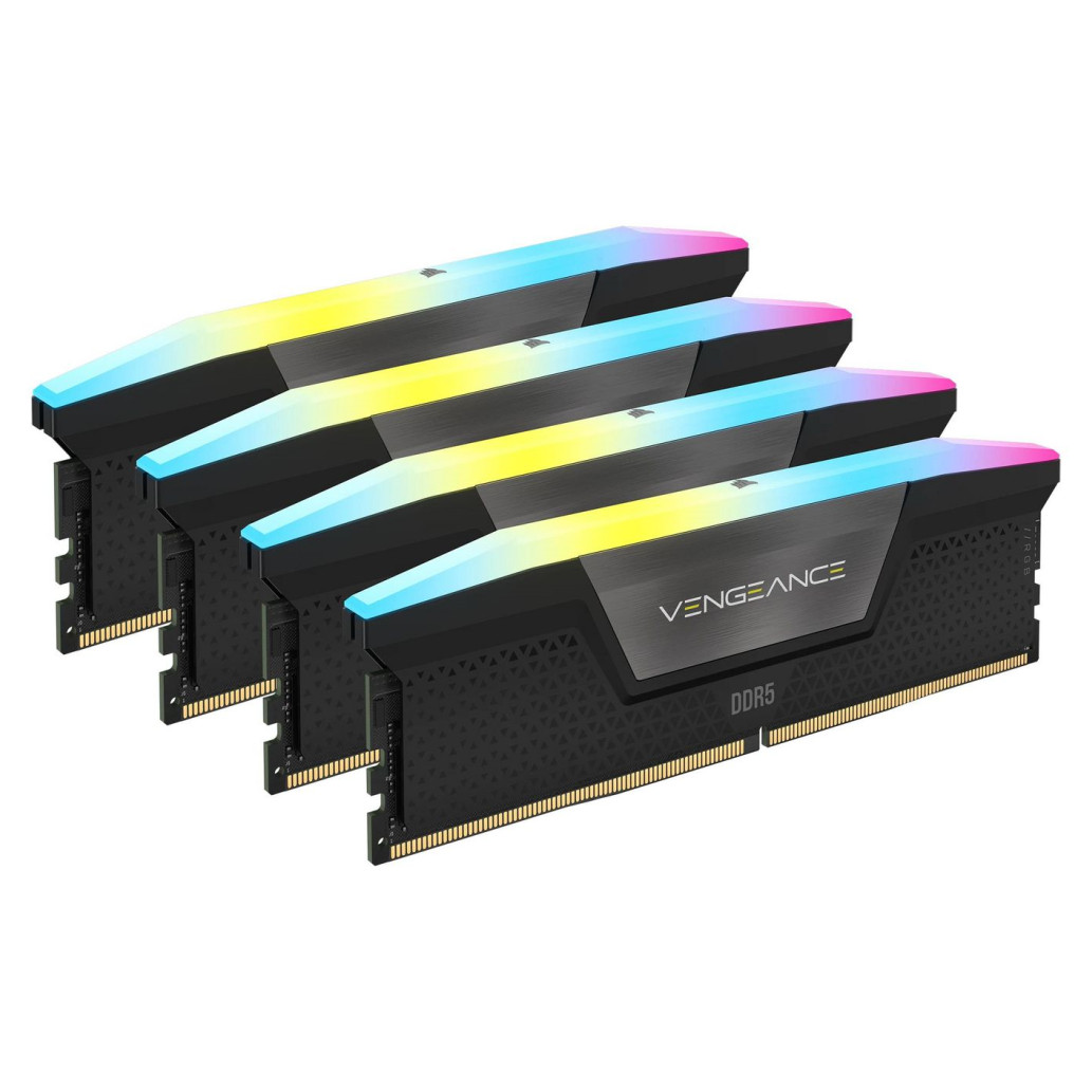 Corsair rgb vengeance xmp3. 0 | ddr5 | 128gb kit (4x32gb) | 5600mhz | cl40 | 1,25v | cmh128gx5m4b5600c40 | ram pomnilnik 1 Ddr5 128gb 5600mhz cl40 kit (4x32gb) corsair rgb vengeance xmp3. 0 1,25v črna (cmh128gx5m4b5600c40) komponentko
