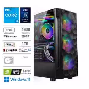 Računalnik MEGA TWR S7 i5-12400F | RTX 3060 12GB | 16GB | 1TB | 750W | Win11Home | Gaming Računalnik