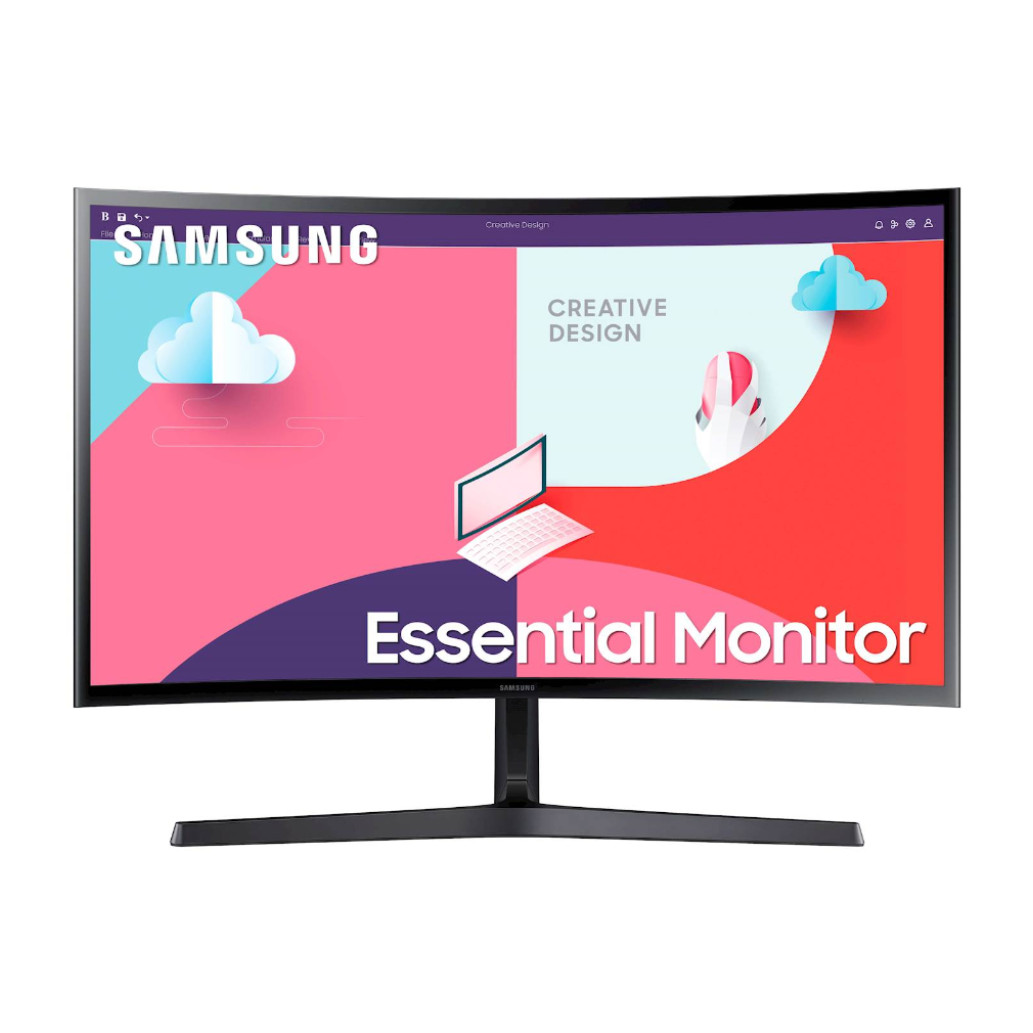 Monitor samsung 68,6 cm (27,0") s27c366eau 1920x1080 curved va 4ms vga hdmi ntsc72% freesync komponentko
