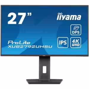 Iiyama ProLite XUB2792UHSU-B6 | 68,6 cm (27") | 3840x2160 | IPS | 4ms | HDMI DisplayPort 15W 3xUSB3.2 USB-C-Out | Pivot | Zvočniki | sRGB100% | RGB | Poslovni Monitor