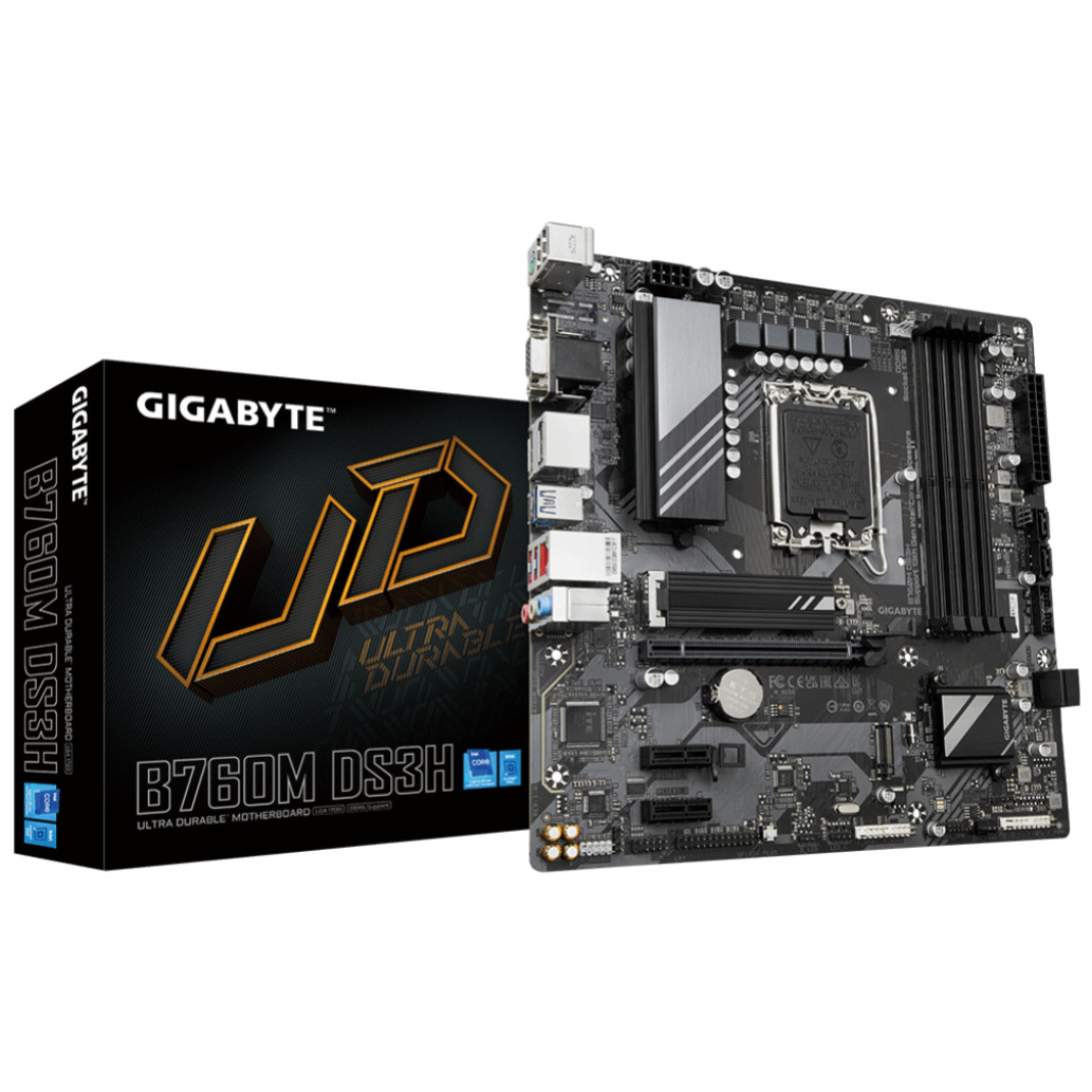 Gigabyte b760m ds3h | lga1700 | matx | ddr5 | sata3 | usb3. 2 displayport | matična plošča komponentko