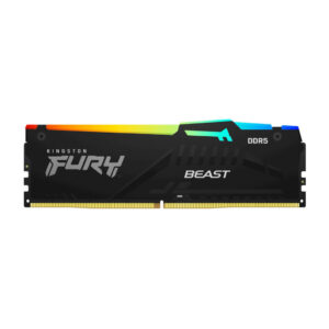 Kingston RGB Fury Beast | DDR5 | 32GB | 5600MHz | CL40 | XMP3.0 | 1,25V | Črna | KF556C40BBA-32 | RAM Pomnilnik