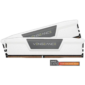 Corsair Vengeance CMK32GX5M2B6000Z30W | 32 GB DDR5 6000 MHz | CL30 | AMD EXPO | Intel XMP | Bela RAM pomnilnik komplet