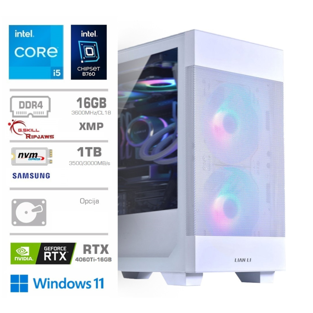 Računalnik mega mt s7x gamer i5-13400f | rtx 4060 ti 16gb | 16gb | 1tb | 750w | win11home | bela | gaming računalnik 1 Računalnik mega mt s7x gamer i5-13400f/rtx4060ti-16gb/16gb/1tb/750w/win11home/bela komponentko