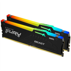 Kingston RGB Fury Beast XMP3.0 16GB (2x 8GB) DDR5 | 5600MHz | KF556C40BBAK2-16 | RAM Pomnilnik