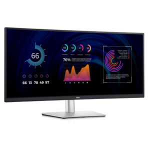 Dell | 86,4 cm (34,0") | 3440x1440 | Curved | 60Hz | IPS | 5ms | HDMI DisplayPort 4xUSB3.2 | USB-C | 90W | Pivot | 3H | sRGB99% | KVM | WLED Edgelight Ozadje | P3424WE | Profesionalni Monitor