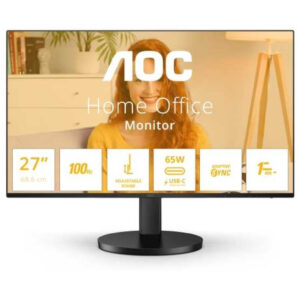 Monitor AOC Q27B3CF2 | 68,6 cm (27,0") | 2560x1440 | 100Hz | IPS | 1ms | HDMI USB-C 2xUSB3.2 | HAS | Zvočniki | 3H | sRGB99% | AdaptiveSync | Pisarniški Monitor