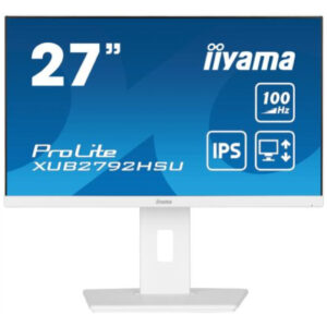 Monitor Iiyama ProLite XUB2792HSU-W6 | 68,6cm (27,0") | 2560x1440 | 100Hz | IPS | 0,4ms | HDMI DisplayPort 4xUSB3.2 | Pivot | Zvočniki | sRGB99% | FreeSync | Bela | Gaming Monitor
