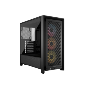 Corsair FRAME 4000D RS ARGB Black | Mid-Tower ATX Ohišje | Kaljeno Steklo | 3x RS120 ARGB | InfiniRail | Črno Računalniško Ohišje