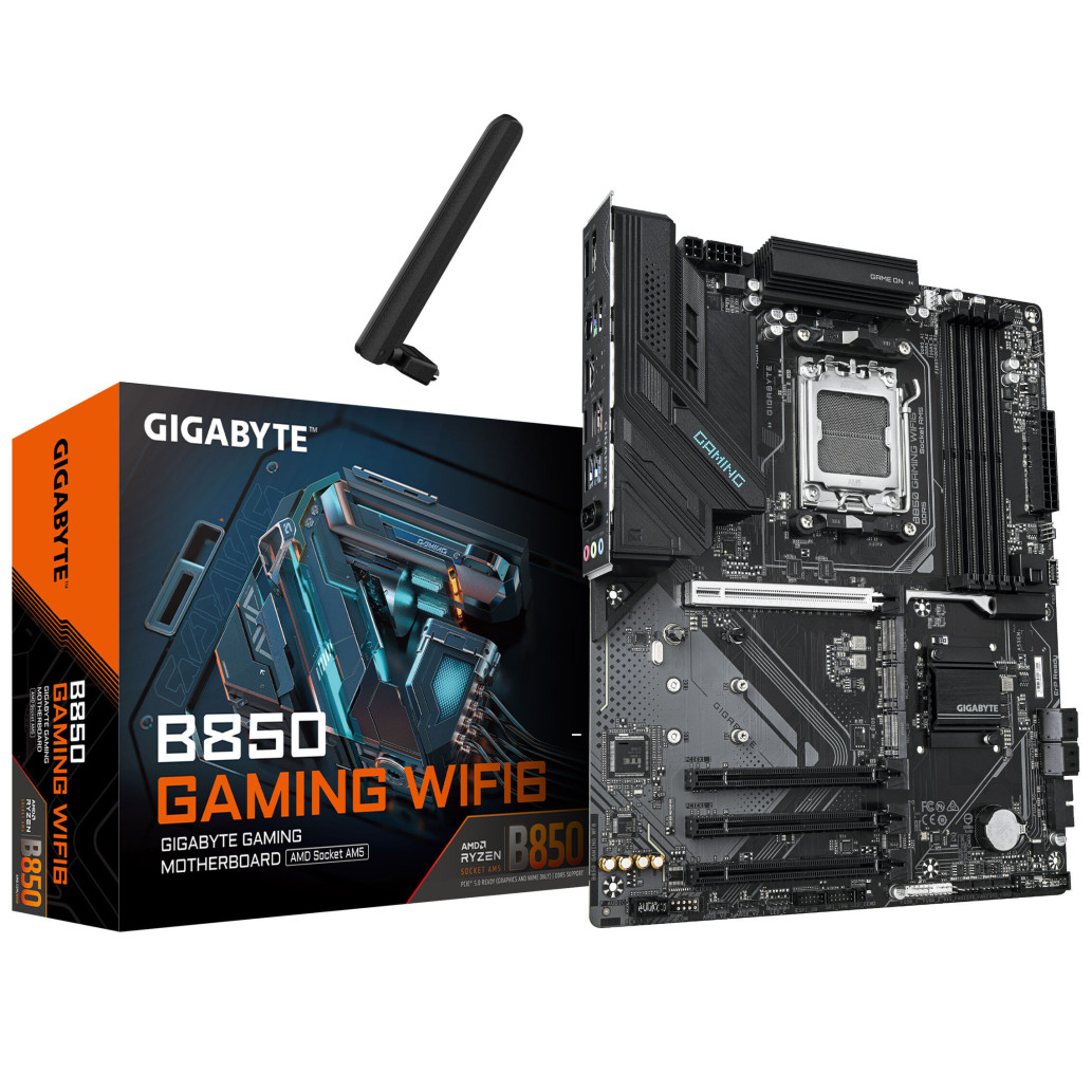 Gigabyte b850 gaming wi-fi 6 | atx | am5 | drr5 | matična plošča 1 Osnovna plošča am5 gigabyte b850 gaming wifi6 atx 1xhdmi 2. 1 1xdisplayport 1. 4 komponentko