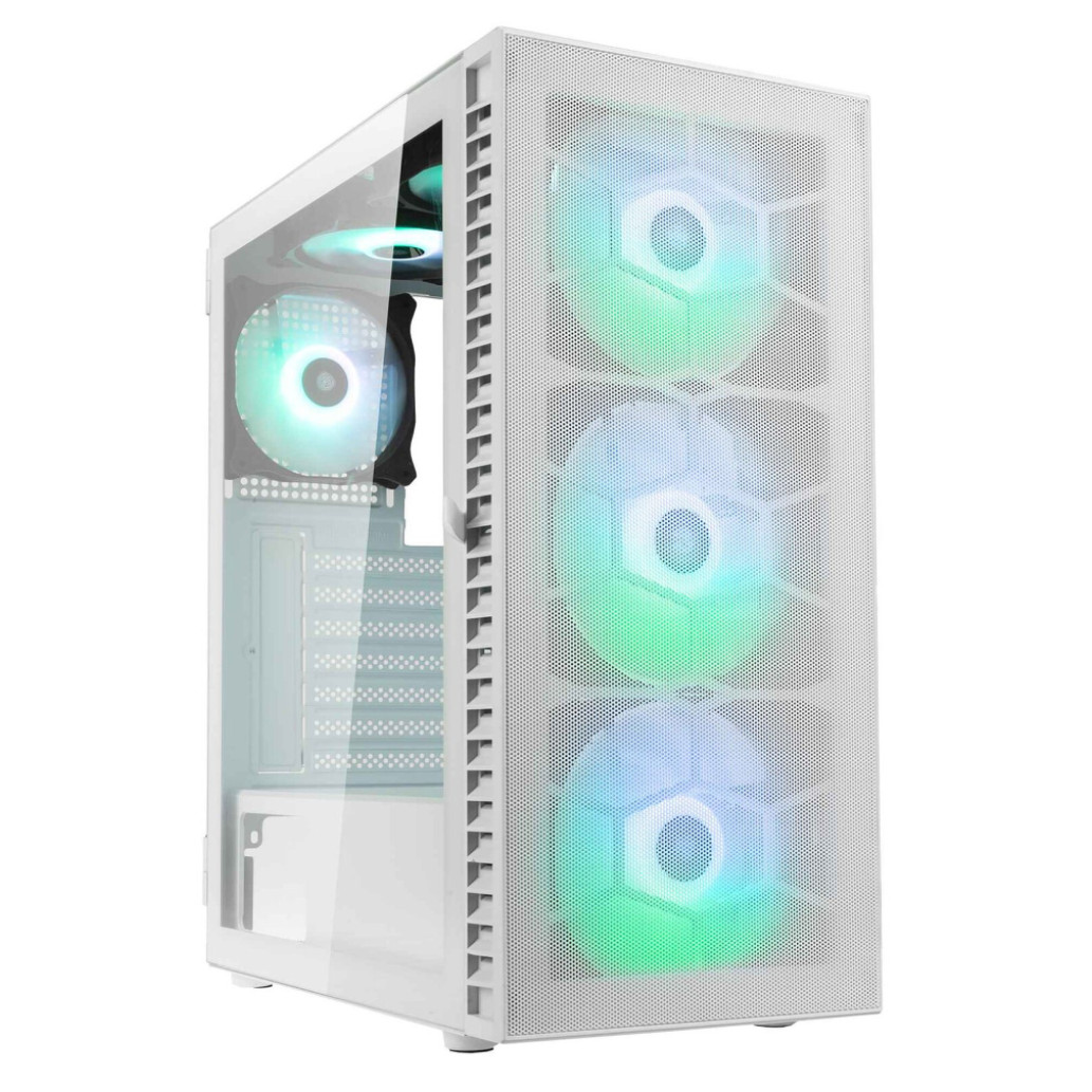 Kolink observatory hf mesh | bela | 6x argb ventilatorji | mesh sprednja stranica | kaljeno steklo | midi tower ohišje 1 Kolink observatory hf mesh | bela | 6x argb ventilatorji | mesh sprednja stranica | kaljeno steklo | midi tower ohišje