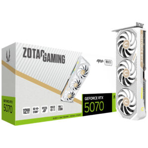 Zotac RTX 5070 AMP 12GB | GDDR7 | Bela | ZT-B50700FQ-10P | Grafična Kartica