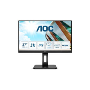 Monitor AOC U27P2CA | 68,6 cm (27,0") | 3840x2160 | IPS | 4ms | 2xHDMI2.0 DisplayPort USB-C 4xUSB3.2 | Pivot | 3H | sRGB112% | Poslovni Monitor