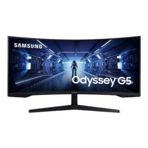 Monitor Samsung Odyssey G5 C34G55TWWP | 86,4 cm (34,0") | 3440x1440 | 165Hz | VA | Ukrivljen | 1ms | HDMI DisplayPort | FreeSync Premium | HDR10 | Gaming Monitor