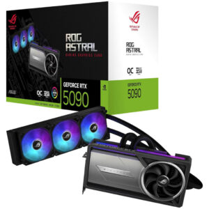 Asus RTX 5090 ROG Astral LC OC Edition 32GB | GDDR7 | 360mm Vodno Hlajenja | 90YV0LW2-M0NA00 | Grafična Kartica s Hladilnikom
