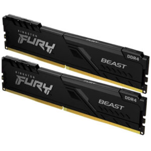 Kingston Fury Beast XMP2.0 | DDR4 | 32GB KIT (2x16GB) | 3200MHz | CL16 | 1,35V | Črna | KF432C16BB1K2/32 | RAM Pomnilnik