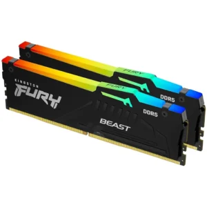 Kingston RGB Fury Beast XMP3.0 | 64GB (2x32GB) DDR5 | 5600MHz | KF556C40BBAK2-64 | RAM Pomnilnik