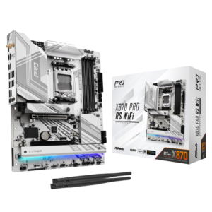 ASRock X870 Pro RS | AMD AM5 | X870 | DDR5 8000+ OC | PCIe 5.0 | USB4 | 2.5G LAN | ATX Osnovna Plošča