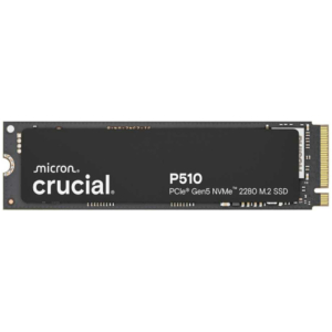 Crucial P510 | 1 TB | PCIe 5.0 x4 NVMe | 11000/9500 MB/s | M.2 2280 SSD Disk
