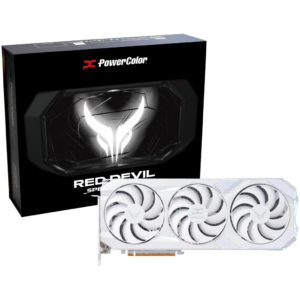 PowerColor Red Devil Spectral White AMD Radeon RX 9070 XT | 16GB GDDR6 | Bela OC | HDMI 2.1b 3x DisplayPort 2.1a | Grafična Kartica