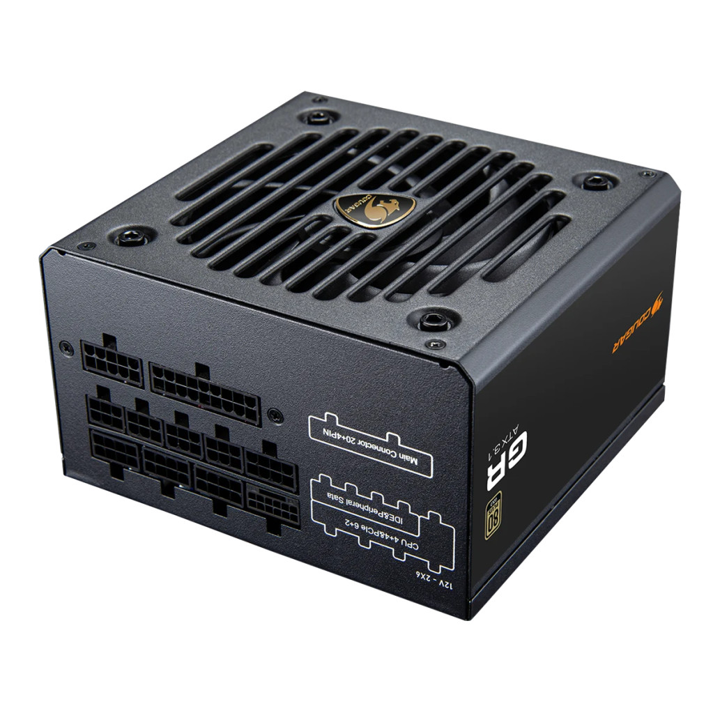 Cougar gr 850 850w | 80plus gold | 91% atx 3. 1 | gen5 | modular | cgr gdn-850 | napajalnik 1 Komponentko: napajalnik – 850w cougar gr 850 80plus gold 91% atx 3. 1 (gen5) modular 120mm črna (cgr gdn-850)