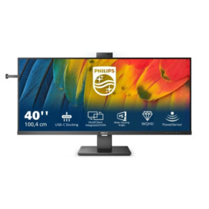 Philips | 101,6 cm (40") | 3440x1440 | 120Hz | IPS | 4ms | HDMI DisplayPort 2xUSB-C | Zvočniki | Kamera | sRGB121% | 40B1U5601H | Pisarniški Monitor