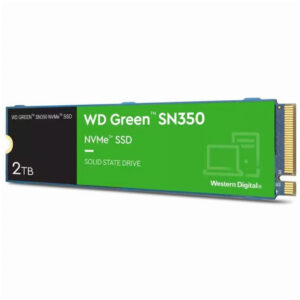 WD Green SN350 2TB | M.2 2280 | PCIe 3.0 | 3200/3000MB/s | WDS200T3G0C | NVMe Disk SSD
