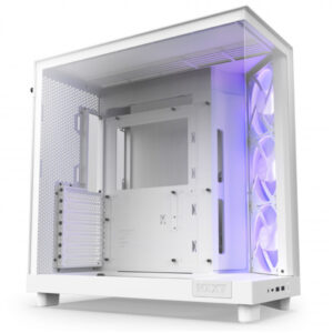NZXT H6 Flow | Midi-ATX | Kaljeno Steklo | Bela RGB | Računalniško Ohišje
