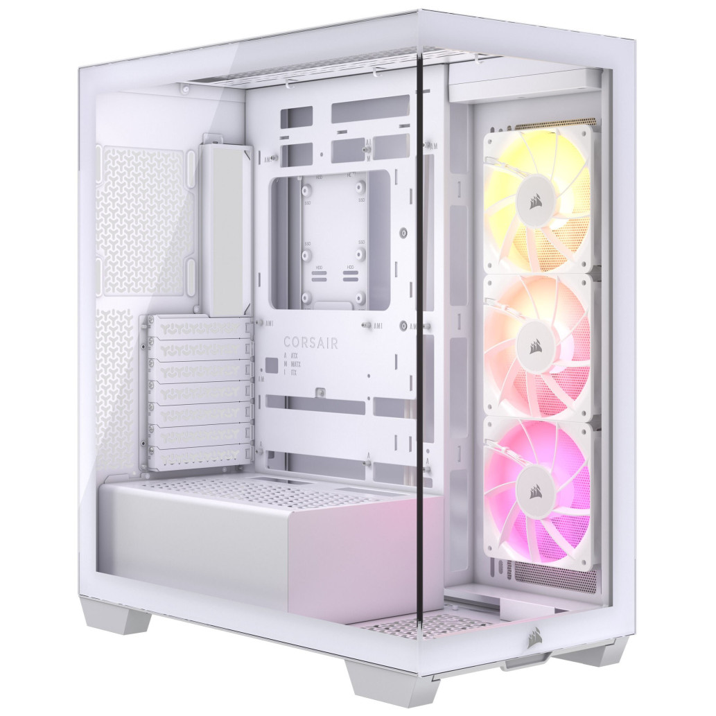 Corsair 3500x | midiatx | kaljeno steklo | bela argb | računalniško ohišje 1 Ohišje corsair 3500x midiatx – bela argb komponentko