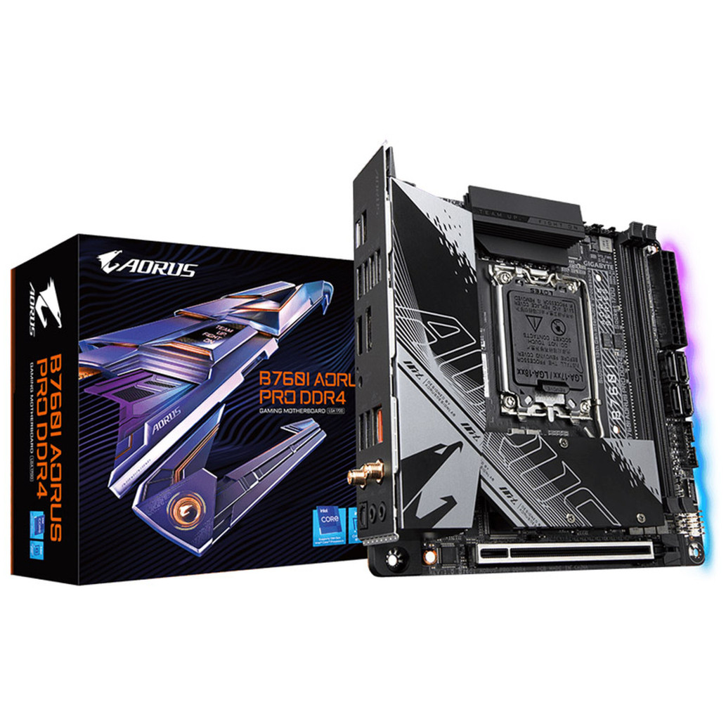 Gigabyte b760i aorus pro ddr4 | lga 1700 | mini itx | hdmi displayport | matična plošča 1 Osnovna plošča 1700 gigabyte b760i aorus pro ddr4 miniitx 1xhdmi 2. 1 1xdisplayport 1. 2 komponentko