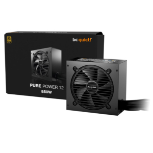 be quiet! Pure Power 12 850W | 80Plus Gold 92,7% | ATX 3.1 PCIe 5.1 | 120mm Tih Ventilator | Črn | Napajalnik