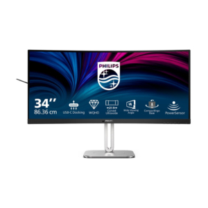 Philips 5000 Series 34B2U5600C | 34'' Curved UltraWide WQHD 3440x1440 | 120Hz USB-C 96W RJ45 KVM Zvočniki | Monitor