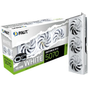 Palit RTX 5070 OC Bela 12GB | GDDR7 | NE75070U19K9-GB2050W | Bela Grafična Kartica